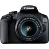 Canon EOS 2000D 18-55 III EU26 SLR fotoaparatų komplektas, megapikselis 24,1 MP, ISO 12800, Ekrano įstrižainė 3,0 ", Wi-Fi, vaizdo įrašymas, APS-C, Juodos spalvos