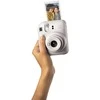 Fujifilm Momentinis fotoaparatas instax mini 12 CLAY Baltas + PRIEDŲ rinkinys (DĖKLAS, ALBUMAS, RĖMELIAI SU SEGTUKAIS) + instax mini glossy (10p