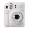 Fujifilm Momentinis fotoaparatas instax mini 12 CLAY Baltas + PRIEDŲ rinkinys (DĖKLAS, ALBUMAS, RĖMELIAI SU SEGTUKAIS) + instax mini glossy (10p