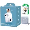 Fujifilm Momentinis fotoaparatas instax mini 12 CLAY Baltas+instax mini glossy (10pl)+originalus dėklas