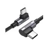 UGREEN US335 Kampinis USB-C kabelis 5A 100W 1m - Juodas