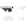 Menabo Jackson XL stogo skersniai PEUGEOT 407 Station Wagon 2004-2012