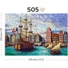 Medinė dėlionė „Senoviniai laivai uoste“, 505 detalės