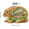 Medinė dėlionė „Sodo zuikis“, 250 detalių