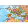 Pasaulio politinis žemėlapis 53×68cm, 1:60 mln, laminuotas, su metaliniais laikikliais