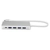 LMP USB-C Hub USB 3.0 (3.1 Gen 1) jungtys 4 kiekis, Aliuminio, USB 3.0 (3.1 Gen 1) Type-C jungtys 3 kiekis, Kosminė pilka