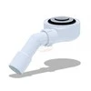 Ani Plast Žemas 1 1/2x50, 53 mm „Click-clack“ su išleidimo vamzdžiu