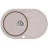 Plautuvė AQUASANITA CLARUS SR101AW 110 rusvai gelsvas -Sand, ekscentrinis ventilis