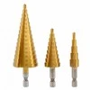 Pakopinis grąžtas Hogert HT6D325; 1/4''; 4-12/4-20/4-32 mm; 3 vnt.