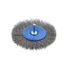 HÕGERT Circular brush with shaft 75 mm, steel wire, 0.3 mm