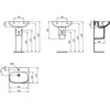 Praustuvas Ideal Standard i.life A, 55 cm