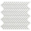 Intermatex Spanija Mozaika Chevron Baltas Gloss 28,3*27,7 #S