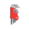 Modeco Torx pin veržliarakčių rinkinys tipas L T10- T50 9 vienetų (MN- 54- 106)