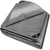 Sulankstytas pilkas tentas 8x12m