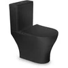 Unitazas Vento Harstad Rimless, išleidimo anga apačioje, 6/3l su Duroplast Soft Close dangteliu juodas