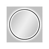 Vonios veidrodis VENTO PARMA 60, LED 5000-5500K, sens. jungikl., juodos sp. rėmas, Ø60 cm