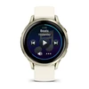 Išmanusis laikrodis Garmin Venu® 4 - 41 mm | spalva: pilkšvos aukso spalvos su kreminės spalvos silikoniniu dirželiu (010-03013-00)