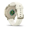 Išmanusis laikrodis Garmin Venu® 4 - 41 mm | spalva: pilkšvos aukso spalvos su kreminės spalvos silikoniniu dirželiu (010-03013-00)
