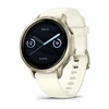 Išmanusis laikrodis Garmin Venu® 4 - 41 mm | spalva: pilkšvos aukso spalvos su kreminės spalvos silikoniniu dirželiu (010-03013-00)