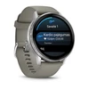 Išmanusis laikrodis Garmin Venu® 4 - 45 mm | spalva: sidabro spalvos su sidabrinės pilkos spalvos silikoniniu dirželiu (010-03014-01)