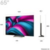 „Televizorius LG OLED65C5ELB“ 165 cm / 65 colių 4K OLED išmanusis televizorius