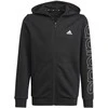 Adidas Džemperis Berniukams B Lin Fz Hoodie Juodas GN4041