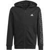 Adidas Džemperis Berniukams B Lin Fz Hoodie Juodas GN4041