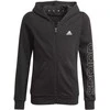 Adidas Džemperis Mergaitėms G Lin Fz Hoodie Juodas GN4050