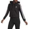 Adidas Džemperis Moterims W 3s Ft Crop Hoodie Juodas GM5582