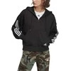 Adidas Džemperis Moterims W 3s Fz Hoodie Juodas GL1462