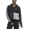 Adidas Džemperis Moterims W Cb B Fz Hodie Pilkas Juodas HC8833
