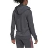 Adidas Džemperis Moterims W Lin Ft Fz Hoodie Pilkas H07750