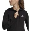 Adidas Džemperis Moterims W Lin Ft Fz Hoodie Juodas GL0791