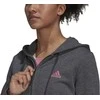 Adidas Džemperis Moterims W Lin Ft Fz Hoodie Pilkas H07750