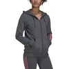Adidas Džemperis Moterims W Lin Ft Fz Hoodie Pilkas H07750