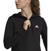 Adidas Džemperis Moterims W Lin Ft Fz Hoodie Juodas GL0791