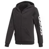 Adidas Džemperis Paaugliams Yg E Lin Fz Hoodie Juodas DV0353