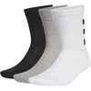 Adidas Kojinės 3s Hc Crew 3Pp Juodas Baltas Pilkas GE6167