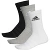 Adidas Kojinės Cush Crw 3pp Juodas Pilkas Baltas