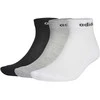 Adidas Kojinės Hc Ankle 3Pp Juodas Pilkas Baltas GE6132