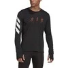 Adidas Marškinėliai Vyrams Conf Gfx Ls Juodas