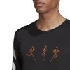 Adidas Marškinėliai Vyrams Conf Gfx Ls Juodas