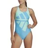 Adidas Maudymosi Kostiumėlis Moterims 3 Bars Suit Mėlyna HD0402