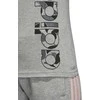 Adidas Palaidinė AOP Linear Tee Pilkas Heather DJ1600