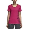 Adidas Palaidinė Aop Linear Tee Real Magenta DJ1626