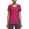 Adidas Palaidinė Aop Linear Tee Real Magenta DJ1626
