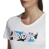 Adidas Palaidinė AOP Pack Tee II Baltas DV3024