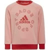 Adidas Sportinis Kostiumas Mergaitėms Lk Logo Jog Set Raudona Rožinė H65799