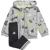 Adidas Sportinis Kostiumas Vaikams I Grap Fz Hd Ft1 Pilkas Juodas GE0015