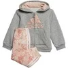 Adidas Sportinis Kostiumas Vaikams I Logo Fz Hd Fl Pilkas Heather / Haze Coral
